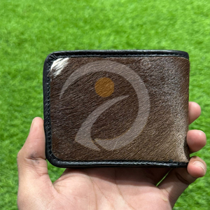 Premium Cowhide Leather <b>Wallet</b> Hair On Hide Slim Handmade Bifold <b>Wallet</b> Card Holder Leather <b>Wallet</b> Soft Natural Texture - Product Image 1