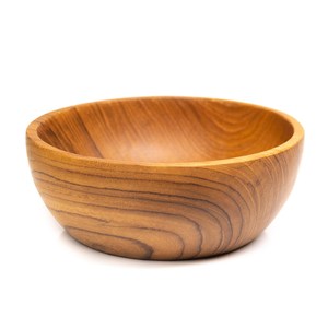 Vaisselle artisanale en bois massif naturel, bol en bois pour mélanger les salades et les céréales, pour un usage quotidien - Product Image 5