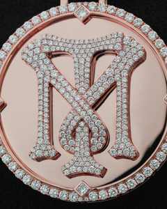 จี้เงินแท้ 925 ประดับเพชรโมอิสซาไนต์ ดีไซน์ฮิปฮอป สำหรับผู้หญิงและผู้ชาย ผ่านการทดสอบเพชร VVSD เครื่องประดับคุณภาพสูง - Product Image 4