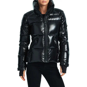 Wholesale Women Winter Casual Sports Outdoor Warm Quilted Windbreaker Jacket Puffer Jacket <b>Turn</b>-down Collar Woman Jacket - Product Image 3