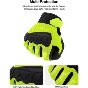 ถุงมือกีฬา Naka Multi-Protection พร้อมแผ่นรองหลัง SCR แผ่นรองนิ้ว TPR รองรับหน้าจอสัมผัส ตรวจจับการสัมผัสแบบเข็ม เหมาะสำหรับใช้งานกลางแจ้งทุกฤดูกาล - Product Image 4