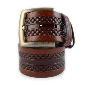 Cinturón de herramientas de mano de cuero de vaca de grano completo de una pieza 100% de cuero occidental genuino para unisex - Product Image 4