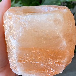 Portavelas de Cristal de Sal del Himalaya Natural, Soporte para Velas de Té de Roca Natural, Decoración Rústica para el Hogar, Adorno Decorativo para Mesa - Product Image 4