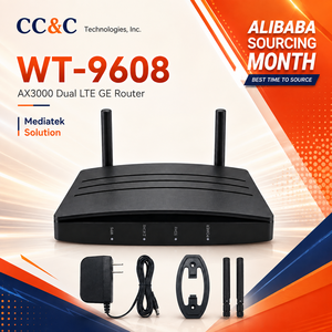 เราเตอร์ WT-9608 WiFi 6 AX3000 รองรับ Dual LTE CAT4 Gigabit Ethernet 2.4G 5G สำหรับบ้านและสำนักงาน พร้อมโมดูล AI - Product Image 1
