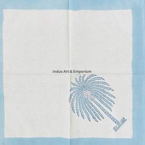 Set de table et serviettes imprimés à la main - Achetez des sets de table personnalisés, des nappes peintes à la main, des sets de table et serviettes imprimés à la main en stock - Product Image 4