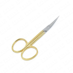 Ciseaux à cuticules professionnels à lame argentée et manche jaune, outil de manucure de haute qualité pour la coupe des ongles, OEM, marque privée, vente en gros - Product Image 4