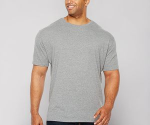 Camiseta de Cuello Redondo de Corte Regular, Mezcla de Algodón, Manga Corta, Cómoda, Ropa Casual para el Día a Día - Product Image 1