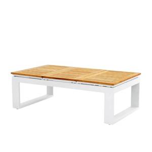Modern Teak Outdoor Hanno <b>Coffee</b> <b>Table</b> <b>Garden</b> Set Steel Frame Weather Resistant Design Eco-Friendly Durable for 2 Seating - Product Image 2