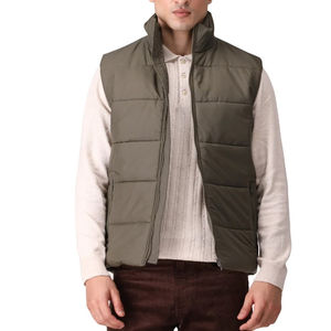 Gilet matelassé léger pour homme, personnalisé, respirant, sans manches, avec rembourrage en coton chaud et compressible, idéal pour l'hiver - Product Image 1