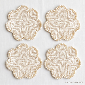 Juego de Posavasos con Cuentas de Amapola Roja Vibrante, Decoración de Mesa de Lujo, para Bebidas, Tazas de Café, Navidad, Venta al Por Mayor B2B - Product Image 4