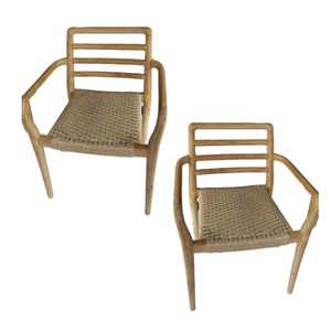 Nouveau produit Chaises à dossier en rotin Installations de loisirs pour les repas Mobilier d'hôtel et de patio Chaises de salle à manger en bois à vendre - Product Image 2