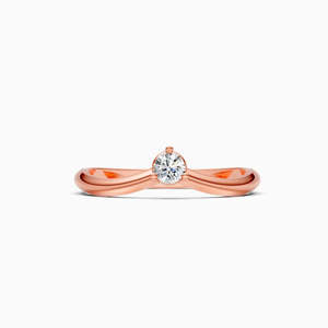 JEWELLERY PLANET IFJR-540 Anillo de Diamante Cultivado en Laboratorio con Certificado IGI, Oro Rosa de 9K, Corte Brillante, Joyería Clásica de Compromiso Unisex - Product Image 4