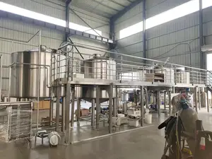 Cervejaria e fermentador de cerveja usados para fermentação de cerveja, 2 vasilhas de 1000l