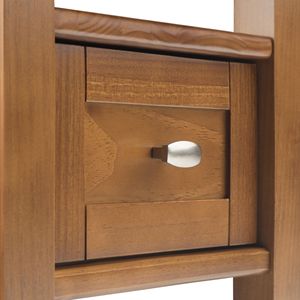 Light Golden Brown Warm Shaker Narrow <b>Side</b> Table Coffee Tables - Product Image 4