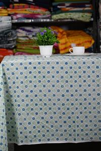 TheFabira Nappe carrée en coton artisanale moderne, imprimé floral, écologique, anti-poussière, réutilisable pour la maison, les mariages et les fêtes - Product Image 6