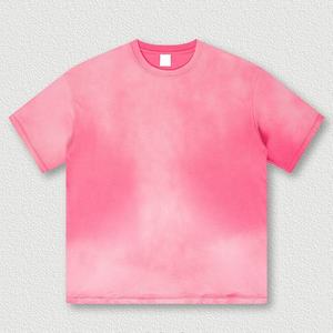 T-shirt délavé à l'acide de haute qualité en polyester/coton, jersey décontracté, designs personnalisés, vente en gros, streetwear - Product Image 5