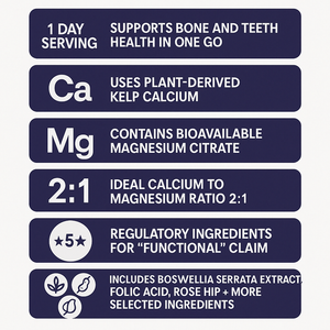 Suplementos de calcio, magnesio, vitamina D, zinc para la salud ósea de adultos y tabletas de soporte inmunológico Corea OEM - Product Image 5