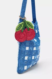 Sac fourre-tout brodé et perlé à la mode avec motifs décoratifs élégants - Product Image 2