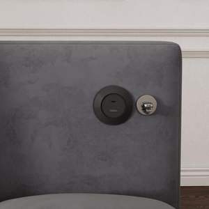 Versatile Modern Velvet Foldable <b>Sofa</b> <b>Bed</b> 3 Lengths with Adjustable Back USB Port Swivel Phone Stand 1 <b>Pull</b>-<b>Out</b> Loveseat Grey - Product Image 4