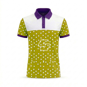 Chemises polo personnalisées pour événements, design imprimé intégral, vêtements promotionnels pour hommes, tissu extensible, léger, séchage rapide - Product Image 2