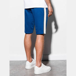 Shorts de sport décontractés pour hommes, séchage rapide, pour la gym et l'entraînement, avec cordon de serrage, en tricot Spandex/Polyester, couleur unie, style cargo, vente en gros - Product Image 2
