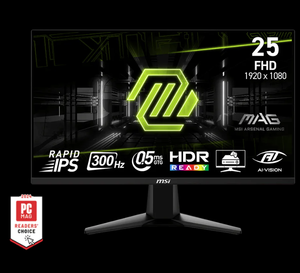 Monitor para Juegos MAG 255XF de 24.5 Pulgadas, 300Hz, 0.5ms, Compatible con HDR, Pantalla LCD IPS Rápida - Product Image 1
