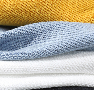 500G Pure Cotton Solid Color Looped Hoodie With Puff Printing, Embroidery, Screen Printing, Loose Oversized Hoodie - Product Image 4