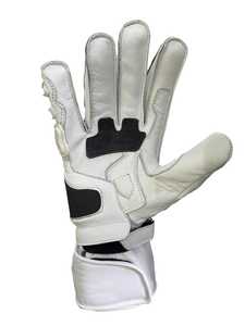 Gants de moto en cuir blanc - Gants de motard longs avec protection rigide des articulations - Product Image 4