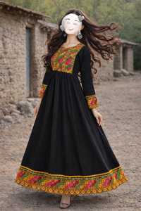 Elegantes Vestidos Casuales Afganos Largos Maxi Étnicos Bordados Ropa Tradicional para Mujer Nueva Colección - Product Image 6