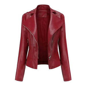 <b>Women</b> Stylish <b>Leather</b> Biker <b>Jacket</b> Premium Quality Motorcycle Outerwear Fashion Streetwear <b>Jacket</b> Custom Logo OEM ODM - Product Image 1