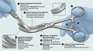 Manual Stainless Steel Surgical Towel Clamp Pliers Ergonomic Grip <b>3</b> Jaw Positions 5cm Eyelid Surgical Tools CE Certified Class <b>I</b> - Product Image 2