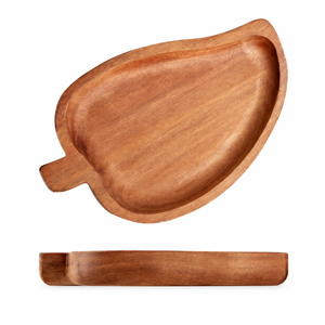 Bandeja de Servir en Forma de Manzana de Madera de Acacia Premium, Hecha a Mano, para Aperitivos, Té, Café, Frutas, Decorativa, para Cocina, Comedor, Regalo - Product Image 2