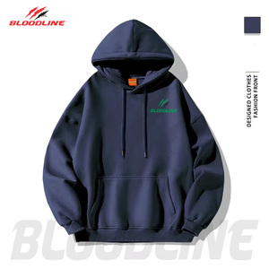 เสื้อฮู้ดฟลีซสีขาวสำหรับทุกเพศ ยี่ห้อ Bloodline International ทรงปกติ สไตล์ฮิปฮอป ผ้าไม่ยับ แห้งเร็ว ระบายอากาศได้ดี เหมาะสำหรับฤดูหนาว - Product Image 1