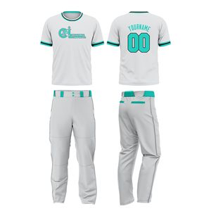 Tenue complète de softball unisexe personnalisable : maillot et pantalon respirants à manches courtes sublimés - Product Image 5