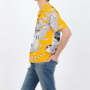 Chemises Hawaïennes pour Hommes de Haute Qualité, Séchage Rapide et Impression par Sublimation Personnalisée, Fermeture à Boutons, 100% Coton Sergé - Product Image 2