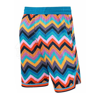 Nueva llegada Ropa deportiva Pantalones cortos de baloncesto Impreso personalizado 100% Poliéster Hecho Pantalones cortos de baloncesto - Product Image 2