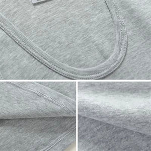 Camisetas sin mangas unisex 100% algodón, chalecos deportivos para gimnasio, camisetas sin mangas transpirables, holgadas, tallas grandes. - Product Image 2