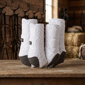 Protège-jambe TOUGH TACK Soow à imprimé léopard / Protège-jambe en néoprène à imprimé léopard de style luxueux pour la protection des jambes - Product Image 2