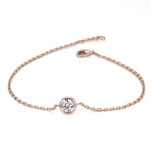 Bracelet minimaliste circulaire en zircon, bijou fin et élégant pour un usage quotidien ou pour un port superposé, bracelet en diamant - Product Image 4