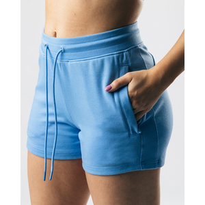 Shorts Deportivos de Algodón Ecológico Transpirable para Mujer, Tallas Grandes, Corte Recto, Antiarrugas, Secado Rápido, Elásticos para Verano - Product Image 1