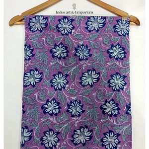 Tela de Algodón Cambray Estampada a Bloques 60x60, Tela de Algodón con Estampado Tradicional Jaipuri - Product Image 5