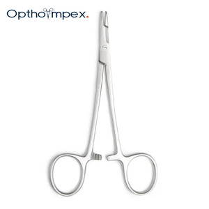 Porte-aiguille vétérinaire manuel en acier inoxydable pour la chirurgie animale et l'utilisation clinique - Product Image 3