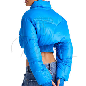 Blousons matelassés streetwear stylés, vestes courtes personnalisées, nouvelle collection, vente en gros, blousons matelassés zippés pour femmes - Product Image 2