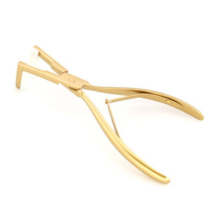 Premium Stainless Steel Sealing Pliers For <b>Tape</b> In Hair Extensions Professional Gold-colored Hair Styling Tool For Effortless - Product Image 2