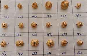 Perles africaines artisanales en alliage de zinc, moulées à la cire perdue en Inde, fournitures de fabrication de bijoux ethniques tribaux, vente en gros en vrac, écologiques, rhodiées - Product Image 3