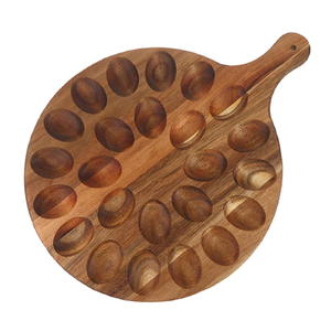 Elegant High-grade Eco-Friendly Wooden Egg Rack Handcrafted Customizable Dishwasher Safe Kitchen <b>Table</b> Restaurant Hotel Use - Product Image 6