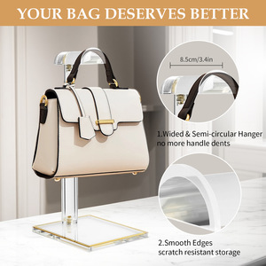 Expositor de Bolsos de Acrílico Moderno y de Lujo con Estante Extraíble para Publicidad y Uso Comercial - Product Image 4