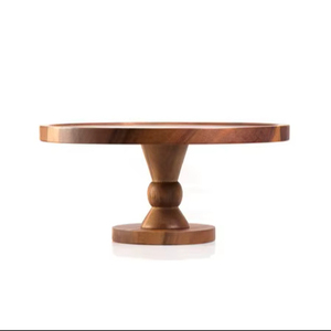 Support à gâteau au design élégant, support à gâteau en bois, outils pour gâteaux, plateau à gâteau en bois, support à gâteau en bois massif, prix de gros direct usine - Product Image 1