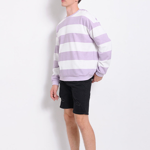 เสื้อสเวตเชิ้ตคอกลมสีขาวลาเวนเดอร์แบบยูนิเซ็กซ์ ทรงปกติ ผ้าฝ้ายถัก สไตล์ลำลอง ปักลาย аппліке สำหรับฤดูหนาว - Product Image 2