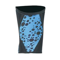 Genouillère en néoprène bleu marine avec impression par sublimation à motifs bulles, 7 mm, compression pour squats, ajustement ergonomique, antidérapante, soutien pour levée de charges lourdes